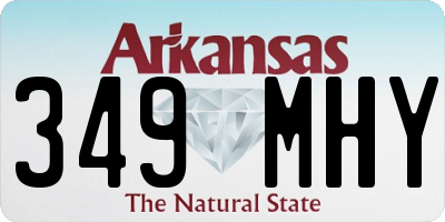 AR license plate 349MHY