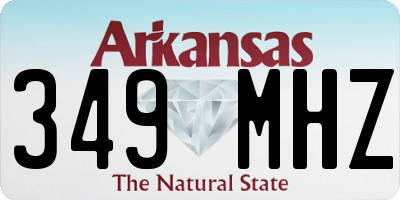 AR license plate 349MHZ