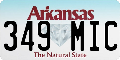 AR license plate 349MIC