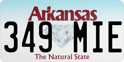 AR license plate 349MIE
