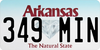AR license plate 349MIN