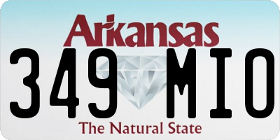 AR license plate 349MIO