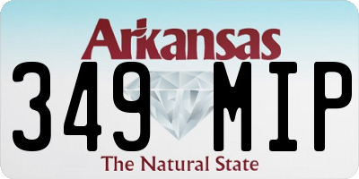 AR license plate 349MIP