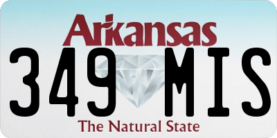AR license plate 349MIS