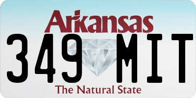 AR license plate 349MIT