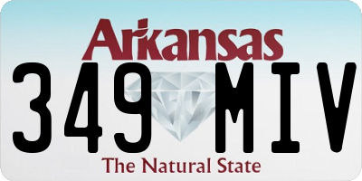 AR license plate 349MIV