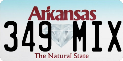 AR license plate 349MIX