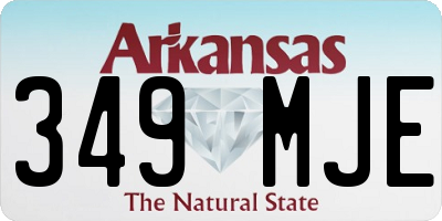 AR license plate 349MJE