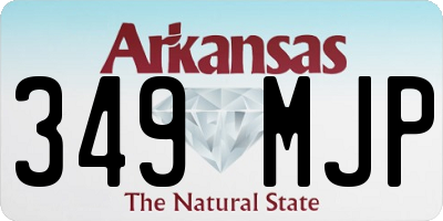 AR license plate 349MJP