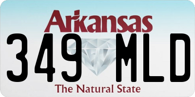 AR license plate 349MLD