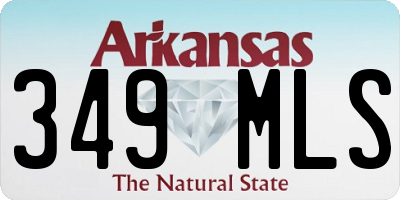 AR license plate 349MLS