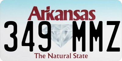 AR license plate 349MMZ