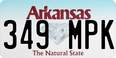 AR license plate 349MPK