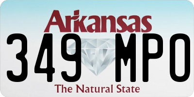 AR license plate 349MPO