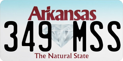 AR license plate 349MSS
