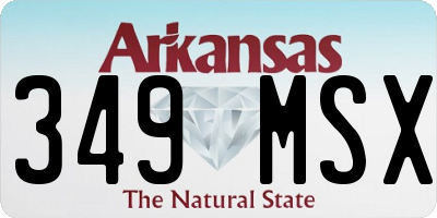 AR license plate 349MSX