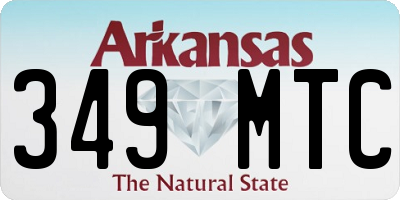 AR license plate 349MTC