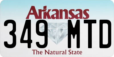 AR license plate 349MTD