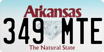 AR license plate 349MTE