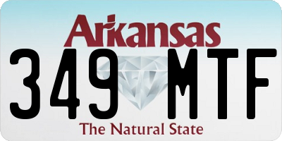 AR license plate 349MTF
