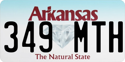 AR license plate 349MTH