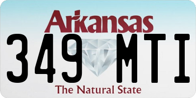 AR license plate 349MTI