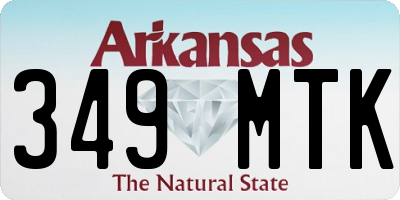 AR license plate 349MTK
