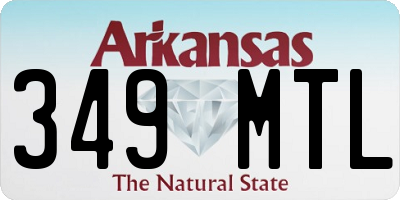 AR license plate 349MTL