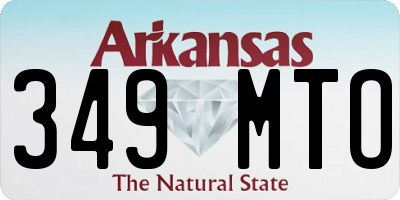 AR license plate 349MTO