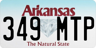 AR license plate 349MTP