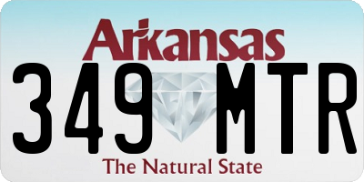 AR license plate 349MTR