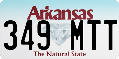 AR license plate 349MTT