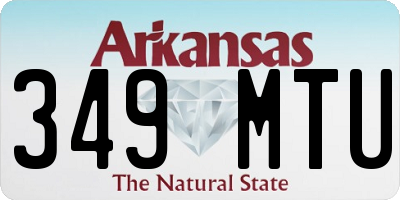 AR license plate 349MTU