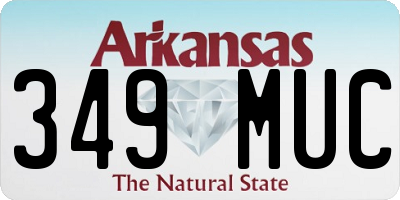 AR license plate 349MUC