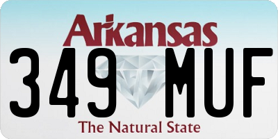 AR license plate 349MUF