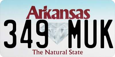 AR license plate 349MUK