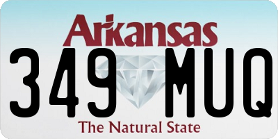 AR license plate 349MUQ