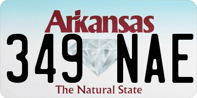 AR license plate 349NAE