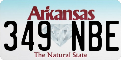 AR license plate 349NBE