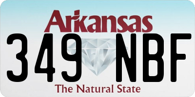 AR license plate 349NBF