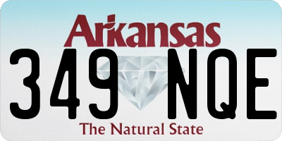AR license plate 349NQE