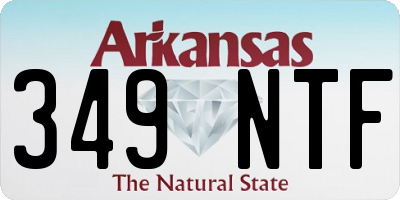 AR license plate 349NTF