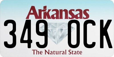 AR license plate 349OCK