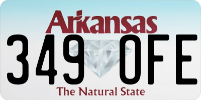 AR license plate 349OFE