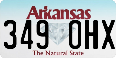 AR license plate 349OHX