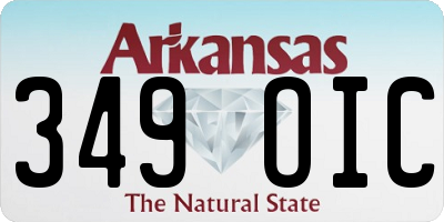 AR license plate 349OIC