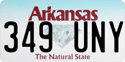 AR license plate 349UNY
