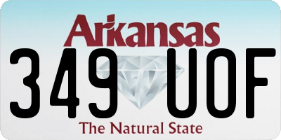 AR license plate 349UOF