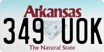 AR license plate 349UOK