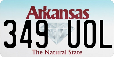 AR license plate 349UOL